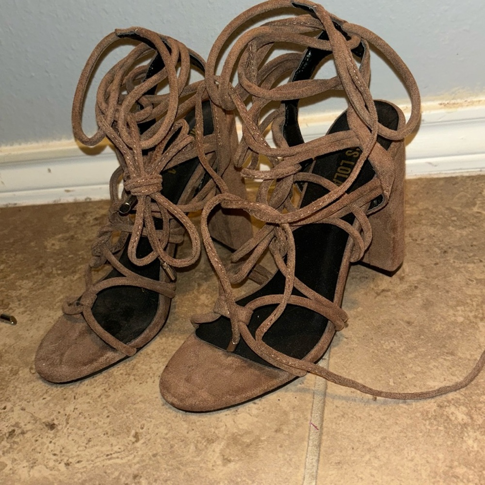 Suede heels